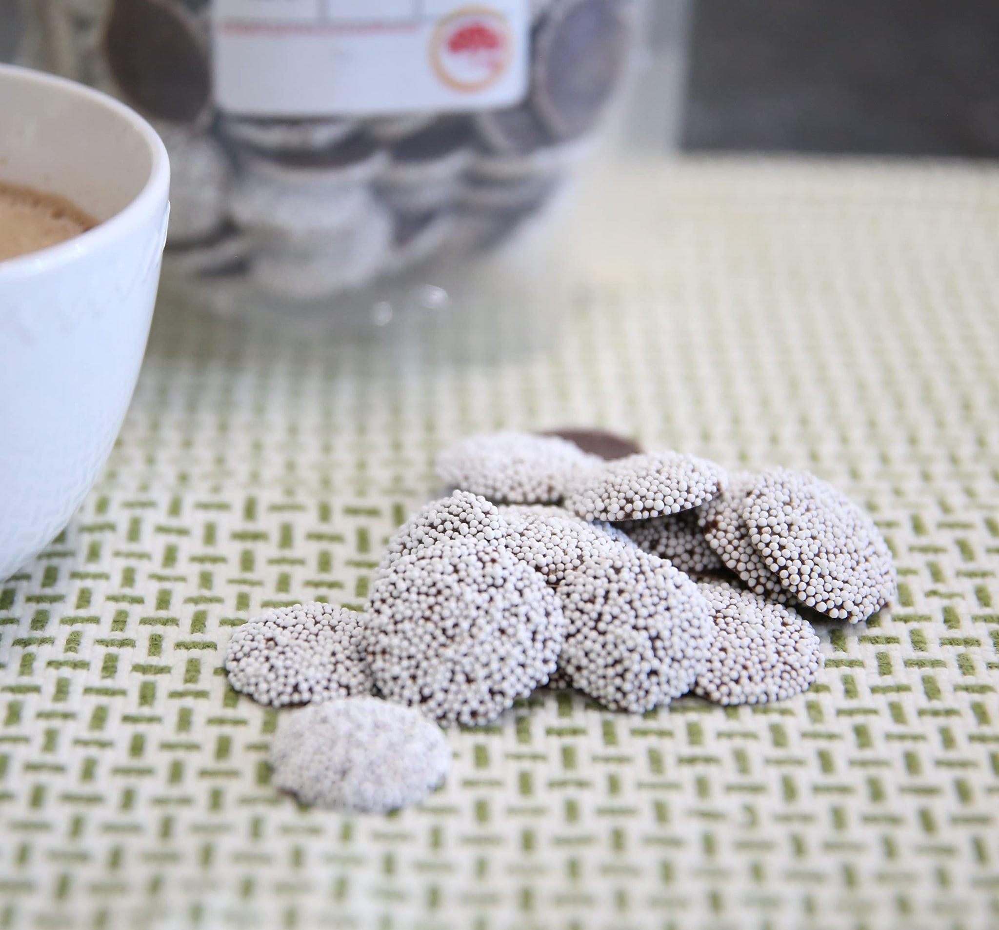 Kauffman Orchards Dark Chocolate Nonpareils Candy, Bulk 14 Ounce Bag