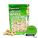 Worldwide Nutrition Bundle: Kirkland Signature Organic Whole Cashews Unsalted Unroasted - Perfect for Snacking, Cooking, and Gifting - 40 Ounce Cashew