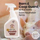 Good Salt Pet Barn & Coop Guard, Natural Animal-Friendly Scent Neutralizer Spray, Made in the USA, 32 Ounce Bottle