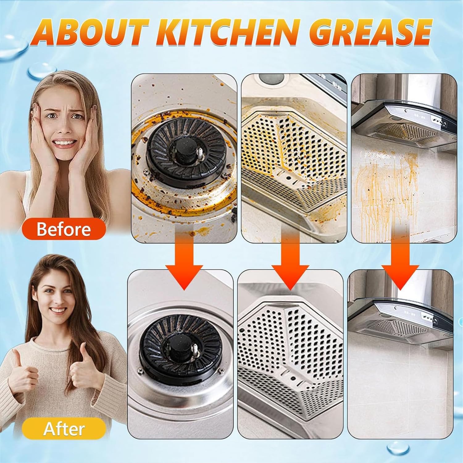 HOLVA 2026 New Heavy-Duty Kitchen Degreaser Foam Cleaner, Clean Kitchen Up Oil Stains Spray, Heavy Oil Stain Grease Cleaner, Multi-purpose Foam