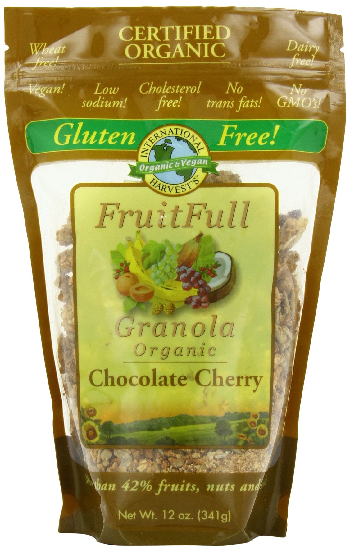 International Harvest's FruitFull Organic Granola, Chocolate Cherry, 12 Ounce