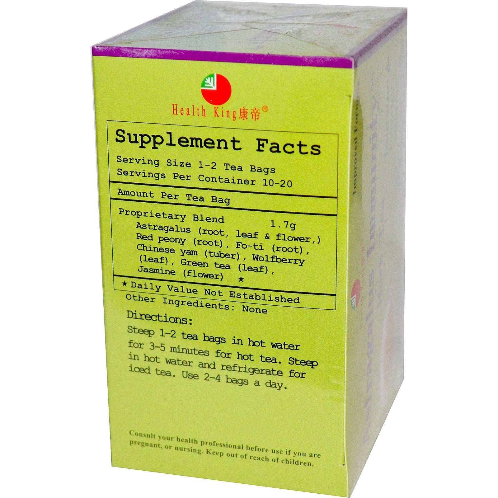 Astragalus Immunity 20 Bag, Pack of 2