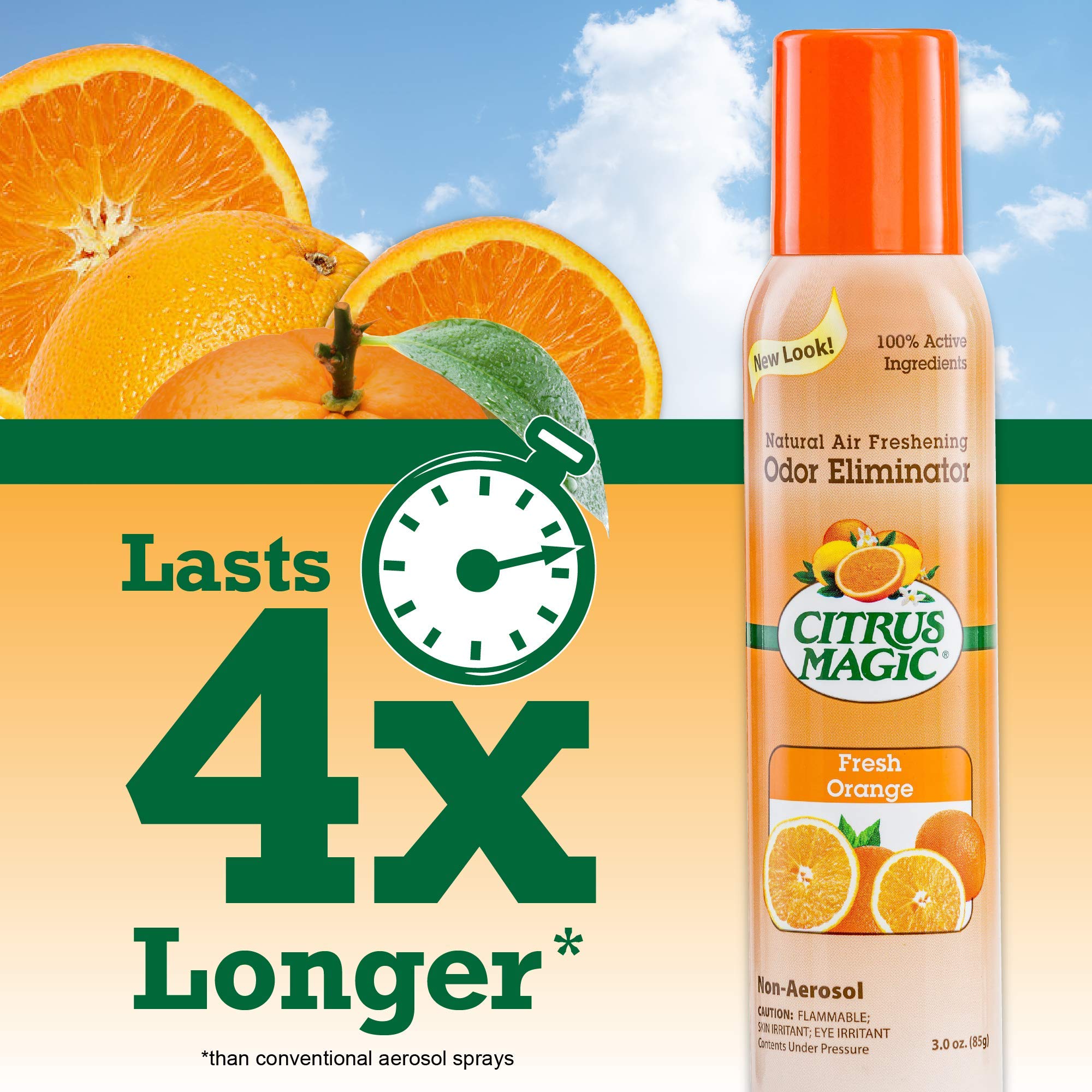 CITRUS MAGIC Orange Air Freshener, 3 OZ
