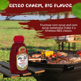 Ah-So Chinese-Style BBQ Sauce, Red Rib 15 oz Squeeze Bottle - Sweet & Tangy Spare Rib Marinade and Glaze for Pork, Chicken & Wings; Classic Takeout