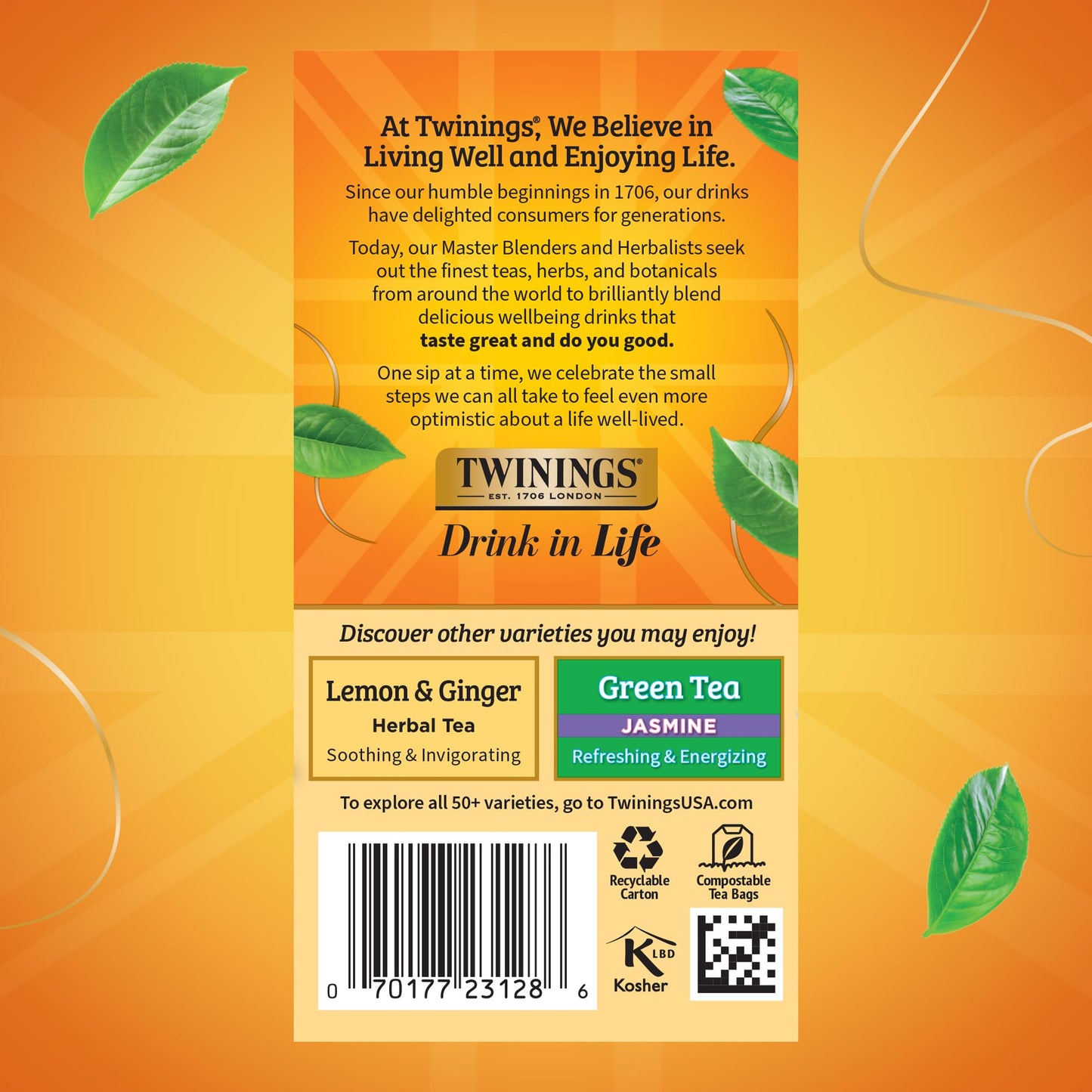 Twinings Herbal Tea Chamomile Honey and Vanilla -- 20 Tea Bags