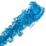 Blue Rock Candy Sugar Sticks - Blue Raspberry Flavored - 12 Individually Wrapped Party Favors