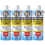 AC Drain Line Cleaner 4 Pack | Prevent Buildup and Overflow | 8oz - Up to 3 Months of Protection | Fast Acting & Long Lasting Bio-Enzymatic Formula