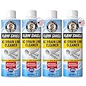 AC Drain Line Cleaner 4 Pack | Prevent Buildup and Overflow | 8oz - Up to 3 Months of Protection | Fast Acting & Long Lasting Bio-Enzymatic Formula