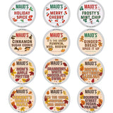 Maud’s Holiday & Fall Flavored Coffee Pods Variety Pack Bundle, 48ct, 11 Assorted Seasonal Flavors, Medium Roast Coffee in Single Serve Pods 100%