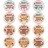 Maud’s Holiday & Fall Flavored Coffee Pods Variety Pack Bundle, 48ct, 11 Assorted Seasonal Flavors, Medium Roast Coffee in Single Serve Pods 100%