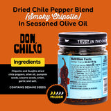 Don Chilio Smoky Salsa Macha Chili Oil, 5 oz., 2 Pack - Guajillo & Chipotle - Delicious Mexican Chili Oil in 100% Olive Oil, Keto-Friendly