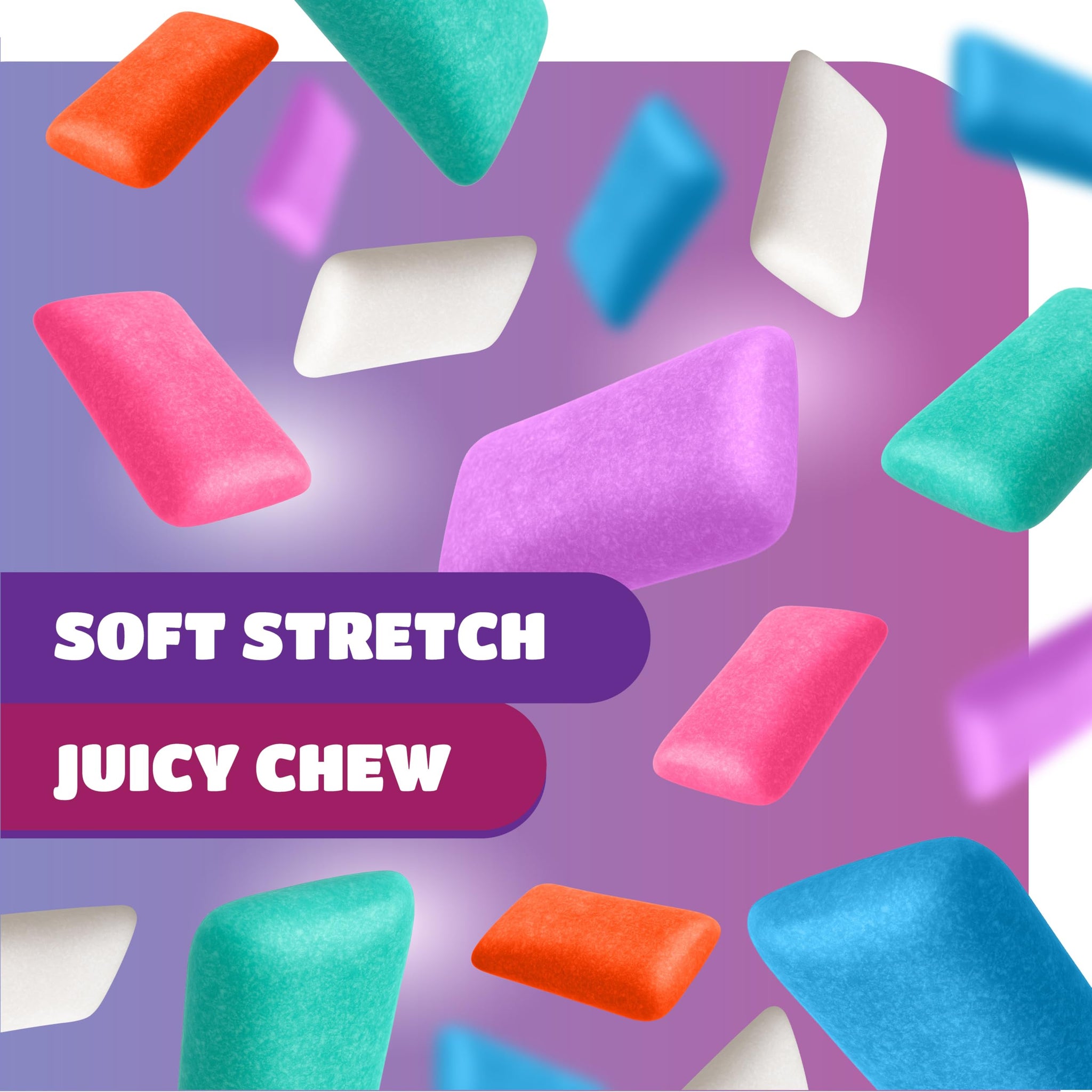 Mexican Original Chewing Gum - 90 Mini Packs - 1 Pound Bag - Assorted Flavors Individually Wrapped Gum Bulk - Spearmint, Tutti-Frutti, Cinnamon