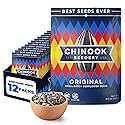 Chinook Seedery Sunflower Seeds to Eat - Jumbo, Flavored, Roasted, Low Sodium Snacks - Keto Friendly, Gluten-Free, Non-GMO - Original Flavor 4 oz