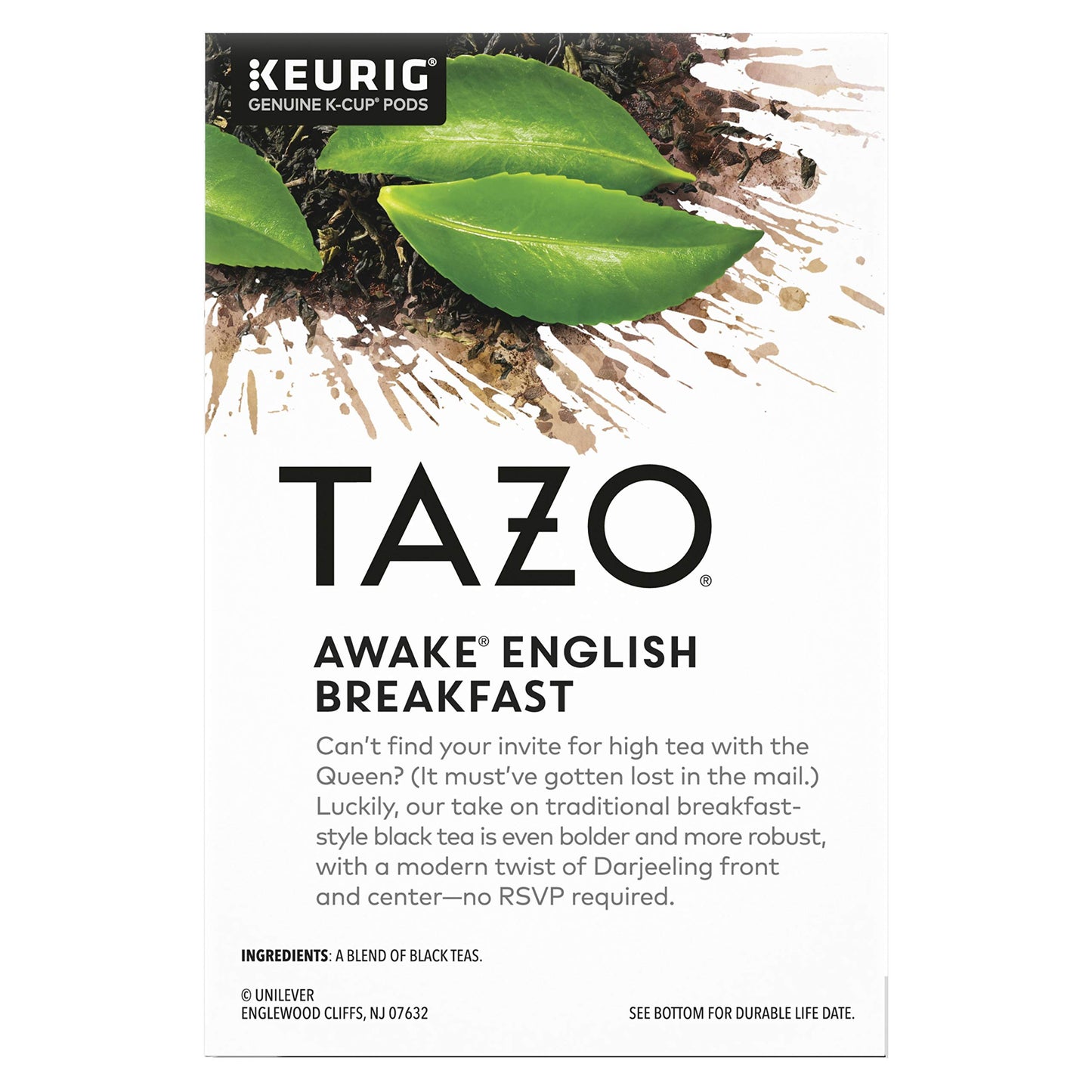 TAZO Brand Awake English Breakfast Black Tea Pods, High Caffeine, 16 Count