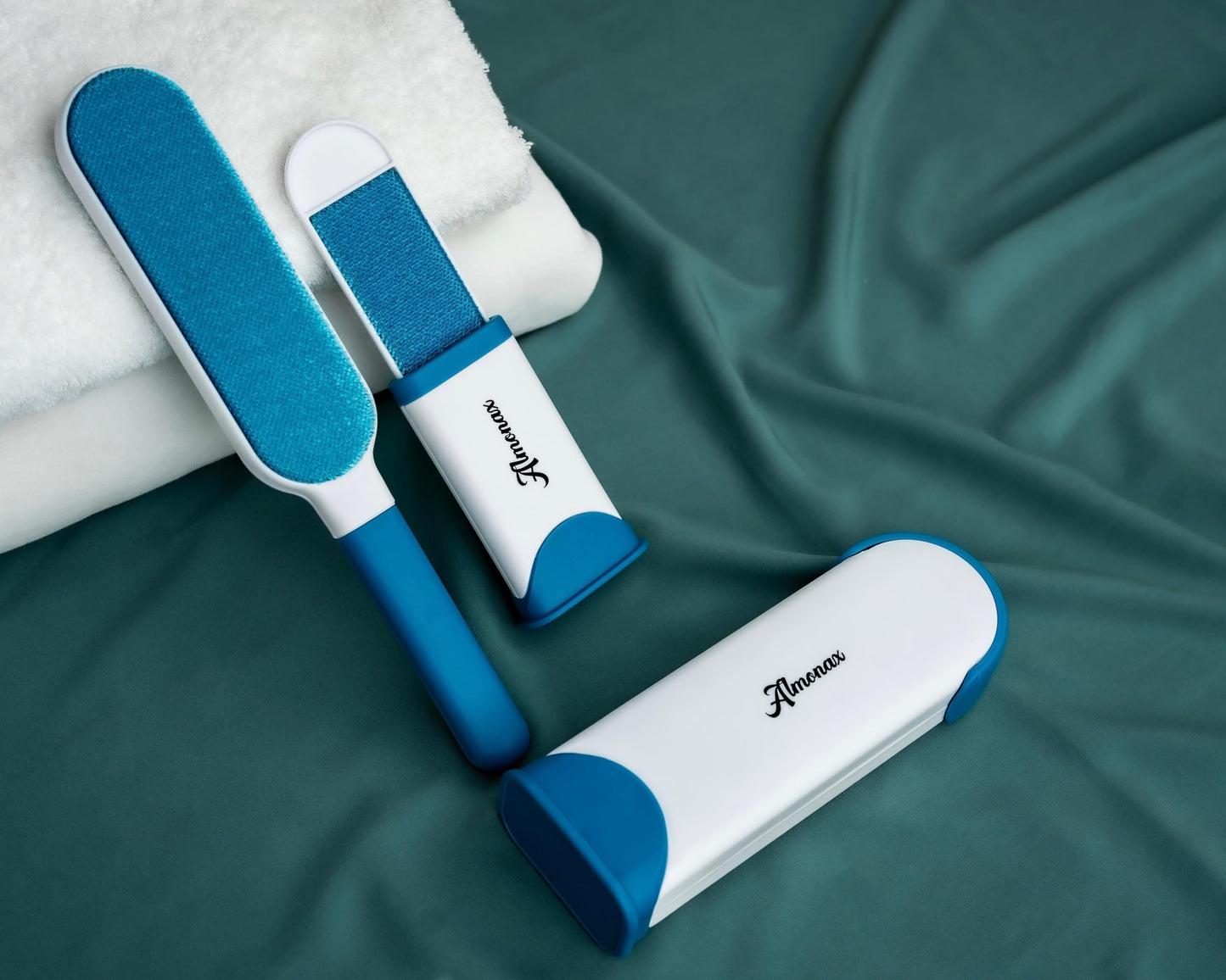 Almonax Pet Hair Removal Tool, Lint Remover Brush, Dog Hair Remover, Clothes, Couches, Furniture Lint Brush, Double-Sided Brush with Self-Cleaning