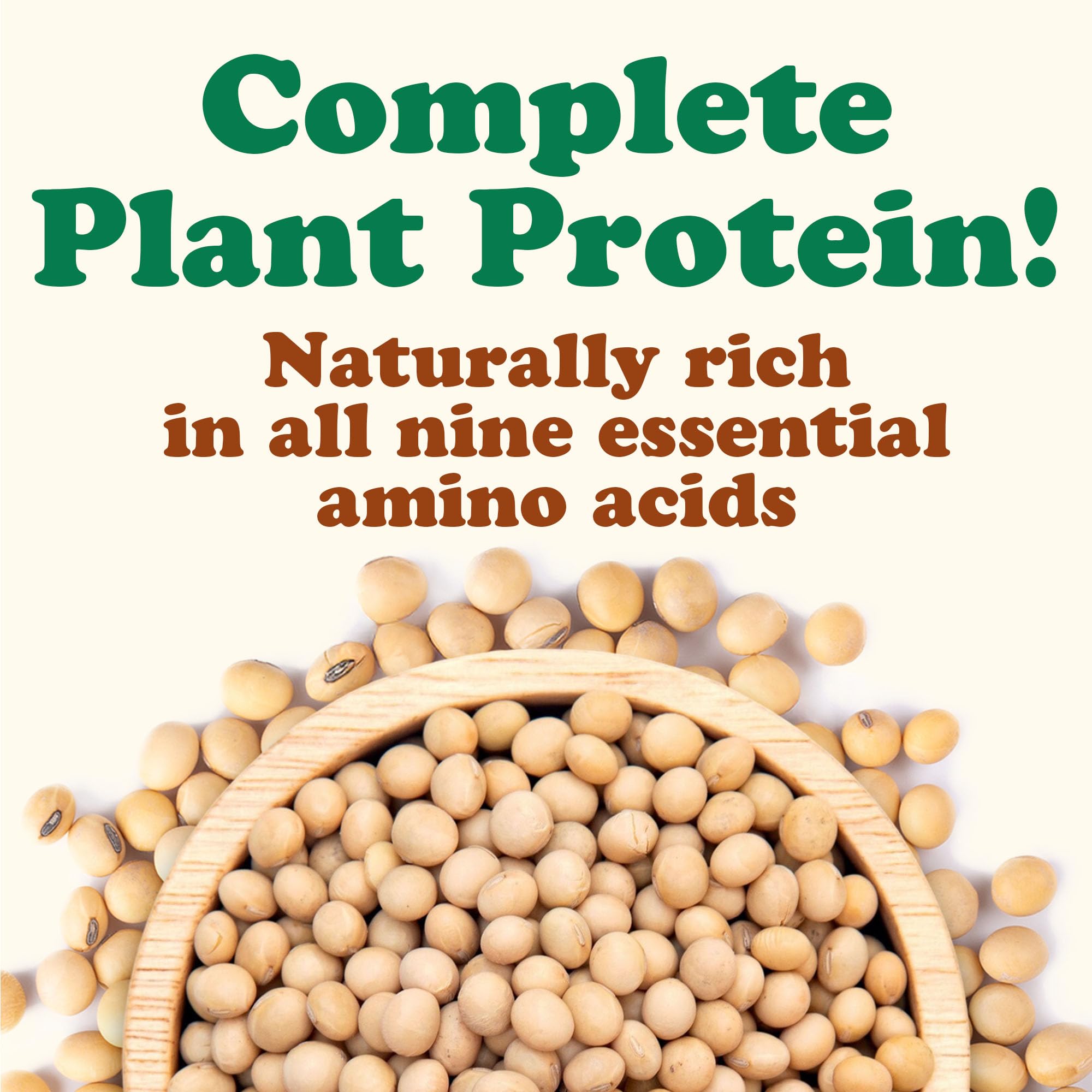 Food to Live Organic Soybeans, 5 Pounds - Dry Soy Beans, Pure and Natural, Nutritious Snack, High-Protein, Perfect for Soy Milk, Tofu, Cooking, Baking