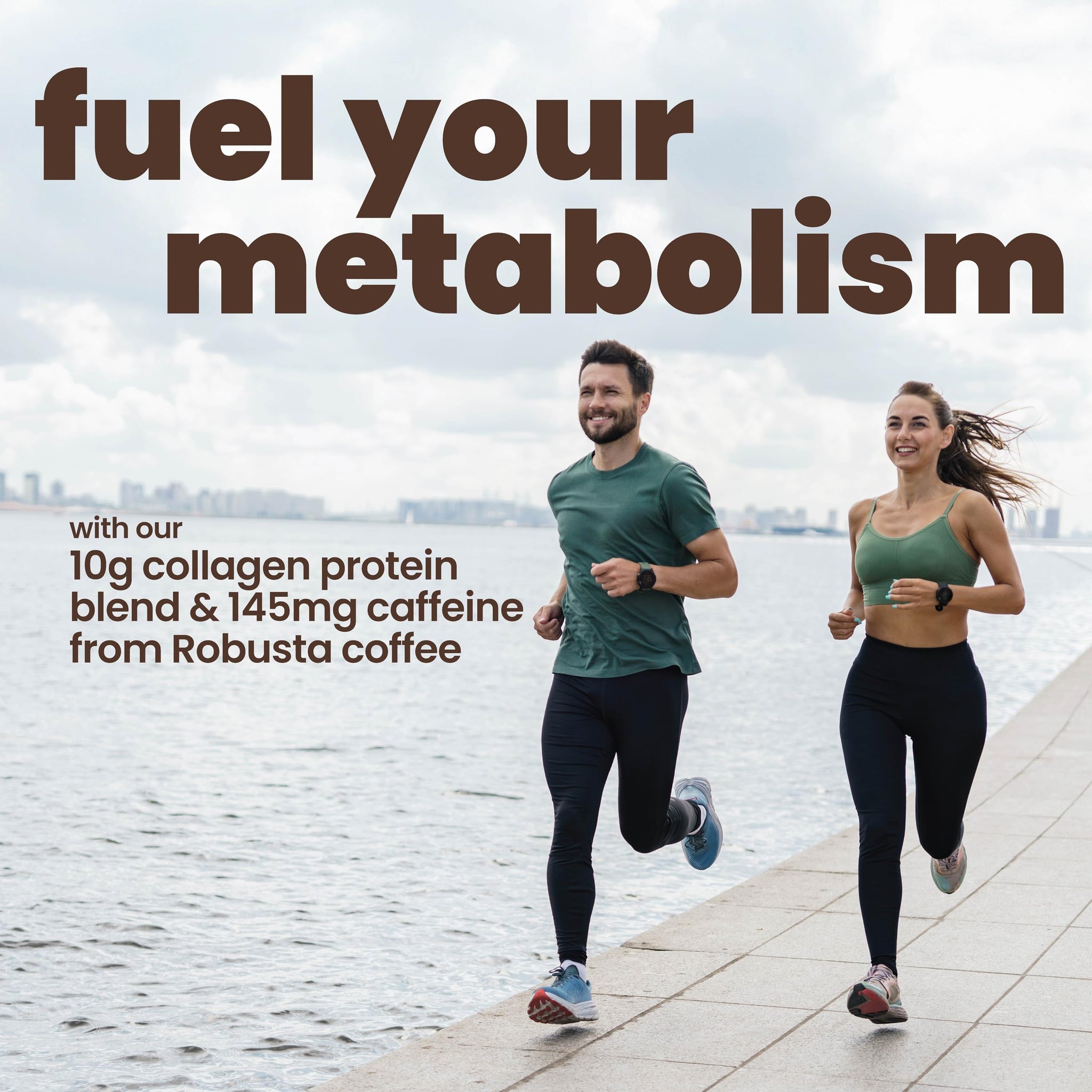 Protein Coffee, with 10g of Protein with Collagen, Promotes Muscle Growth, Supports Energy, Hot or Cold, Keto Friendly, 100% Robusta Coffee, 15