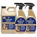 Granite Gold Daily Cleaner Spray Streak-Free Cleaning for Granite, Marble, Travertine, Quartz, Natural Stone Countertops, and Floors, 1 x 64 Fl. Oz