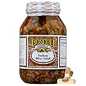 Boscoli Olive Salad - 32 oz Jars - 1 Pack Family Size Salad Olives - Boscoli Italian Mix - Olive Muffalata for Family Salads - with bag clips