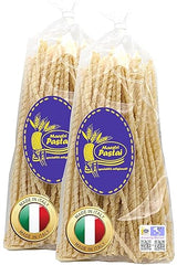 Maestri Pastai, Gourmet Fusilli Napoletani Lunghi Italian Pasta (Long Spiral Pasta), (Pack of 2), Special "Series 42", Premium Quality From Mercato