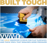 VViViD Gold Vinyl Wrap Squeegee - Nylon-Reinforced Tool for Car Wraps, Window Tint & Decals - (5 Pack)
