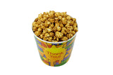 Signature Popcorn - 1-gallon Thank You! Reusable Plastic Tin - Dark Chocolate Sea-Salted Caramel Popcorn