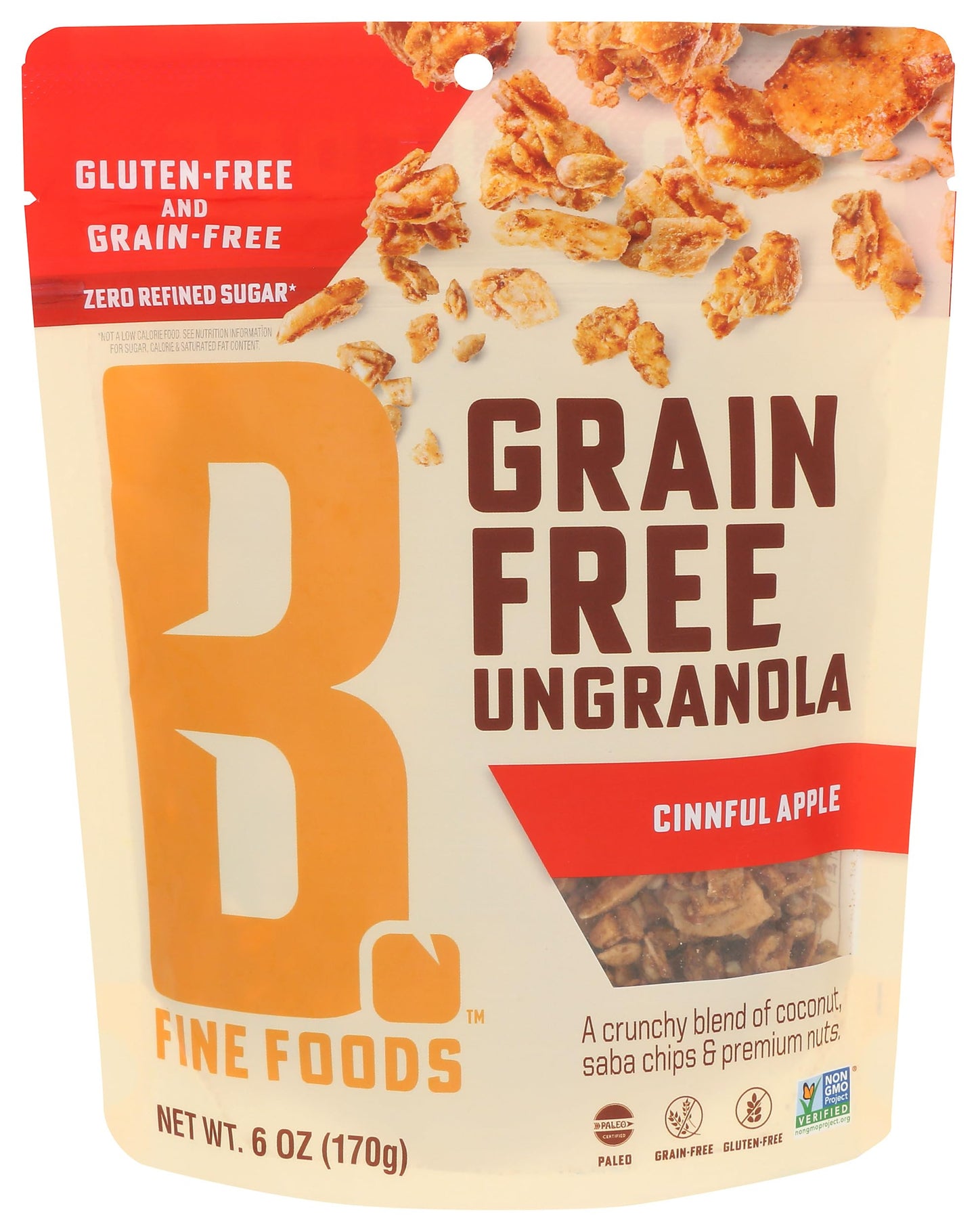 Bubbas Fine Foods Cinn-Ful Apple Ungranola, 6 OZ