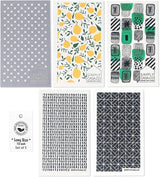 SIMPLYCASA Long 5?Pack Swedish Dishcloths - Reusable, Cellulose Sponge Dish Cloths for Washing Dishes, Paper Towel Replacement, Plastic-Free