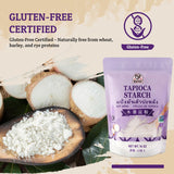 52USA Tapioca Starch, 14oz (Pack of 1), Tapioca Flour (397g), Gluten Free, Kosher, Vegan, No Preservatives, All Natural, Thickener for Soups, Gravies