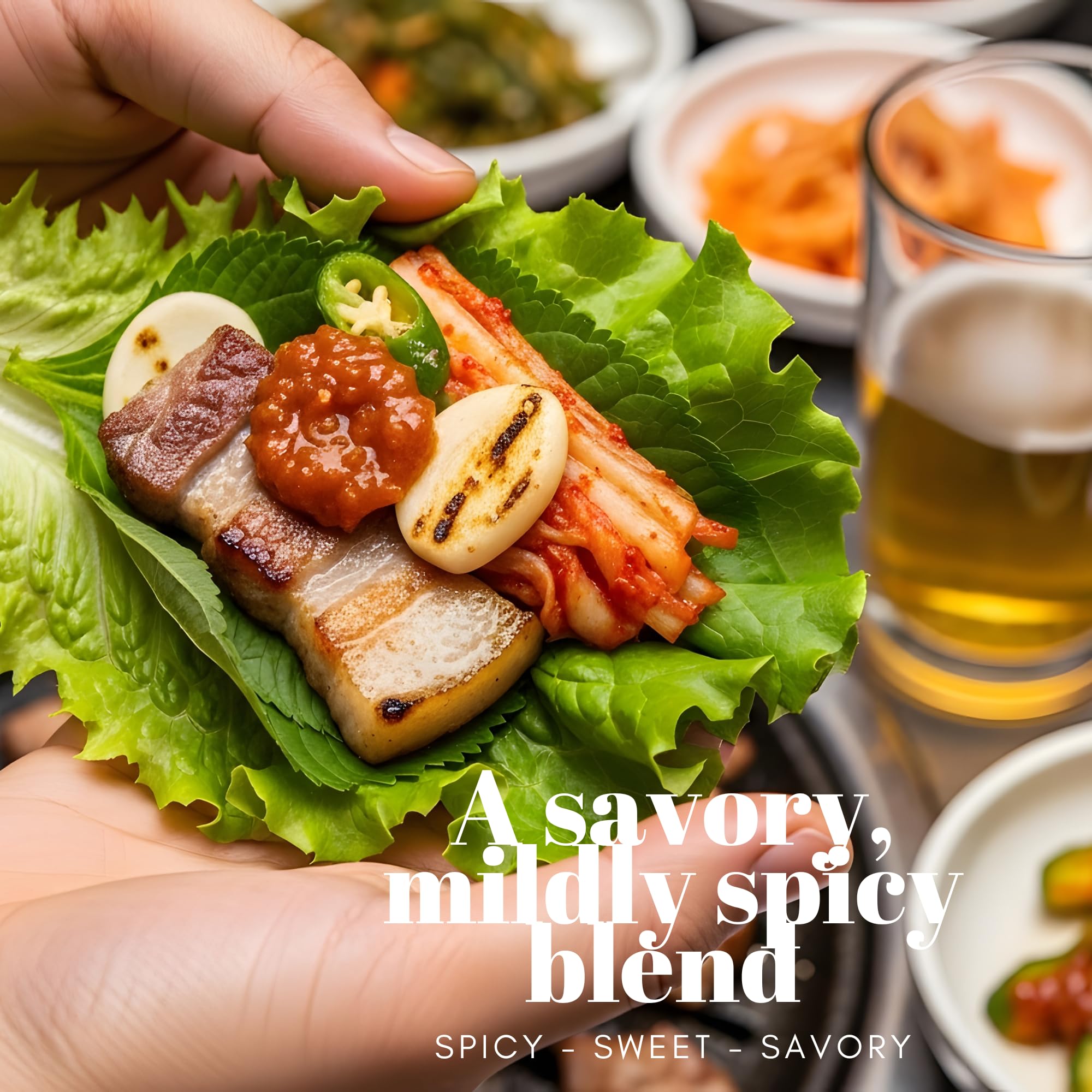 Ssamjang Korean Soybean Paste Sauce [Mild | 1.0 lb (500g)] for BBQ, Lettuce Wraps, Rice, Vegetables, and Meat | Korean Flavor, Bold & Savory - O’food
