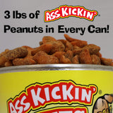 ASS KICKIN’ Habanero Pepper Spicy Hot Peanuts - 3 LB - Perfect Premium Hot and Spicy Peanuts - Ultimate Spicy Snack Gourmet Gift Hottest Peanuts - Try