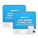 Amazon Basics Extra Durable Cleaning Erasers, Removes Scuff Marks and Dirt from Walls, Floors and Doors, 2 Packs of 7