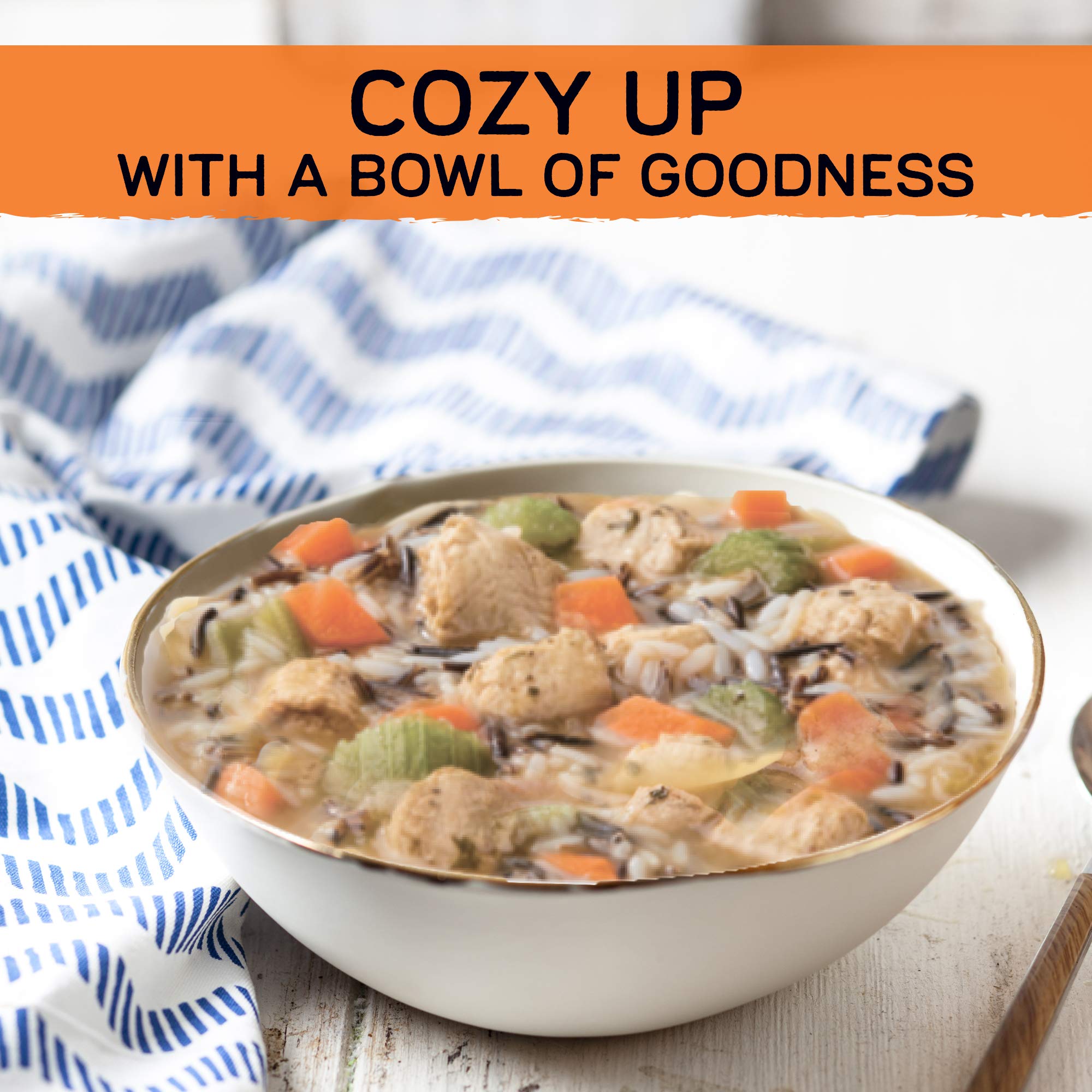 Gardein Plant-Based Chick'n & Rice Soup, Vegan, 15 oz