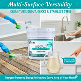 TradeGrade Sodium Percarbonate Powder - Oxygen Bleach Powder for Laundry, Home & Outdoor Cleaning - Unscented Multi-Purpose Cleaner and Stain Remover