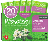 Wissotzky Green Tea with Jasmine, 20 Tea Bags | Antioxidant Rich | Fragrant Green Tea Bags (1)