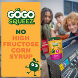 GoGo squeeZ Fruit & veggieZ Applesauce and Puree Variety Pack, Boulder Berry and Zippin' Pear, 3.2 oz (Pack of 12), Unsweetened Snacks for Kids, BPA