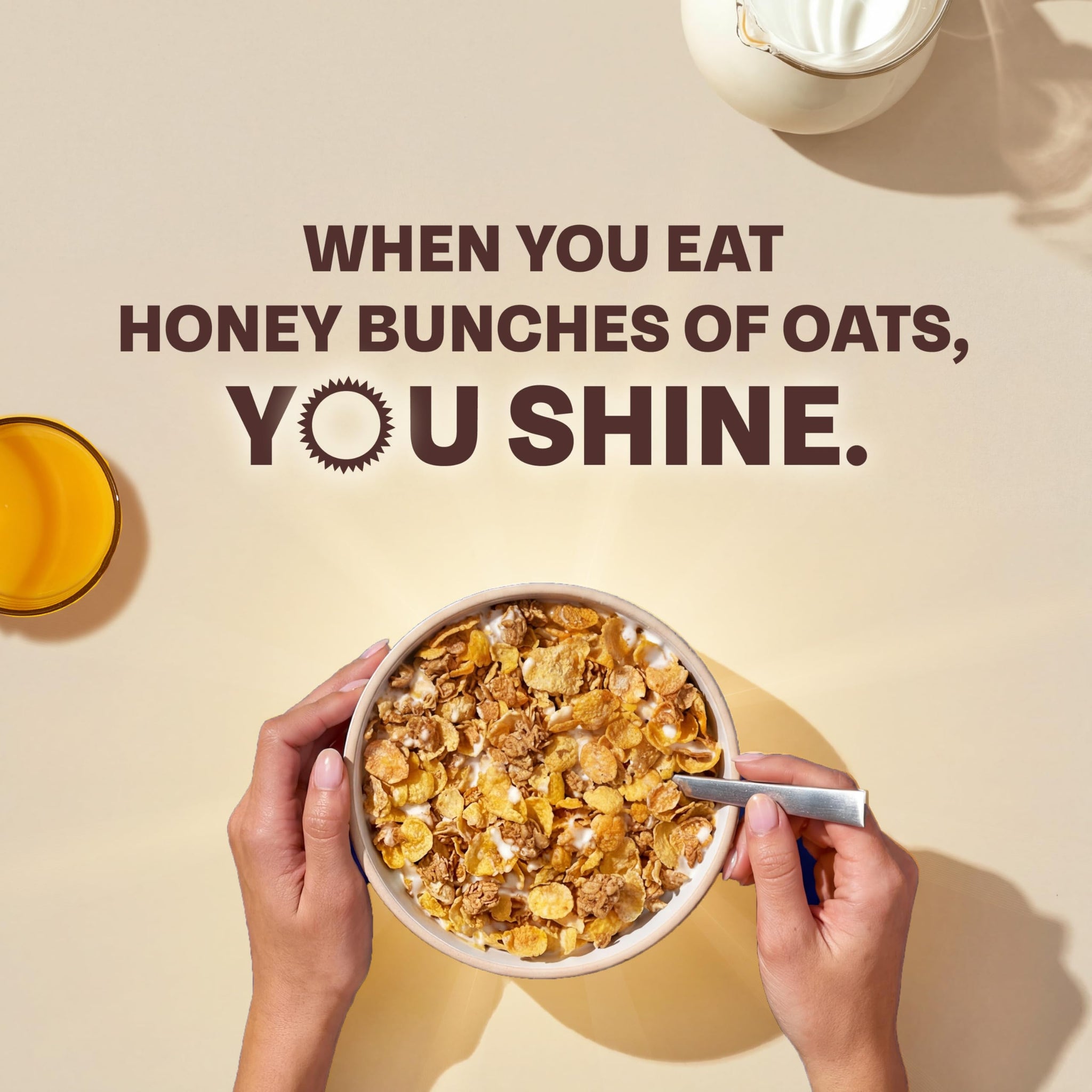 Honey Bunches of Oats Vanilla Cereal, Breakfast Cereal with Crunchy Oats and Granola Clusters, 12 oz Box