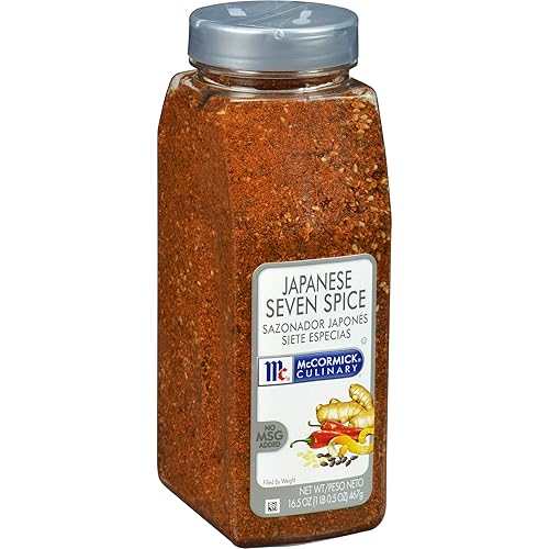 McCormick Culinary Japanese Seven Spice, 16.5 oz - One 16.5 Ounce Container of Japanese Seven Spice Seasoning with an Herbal-Citrusy Umami Flavor