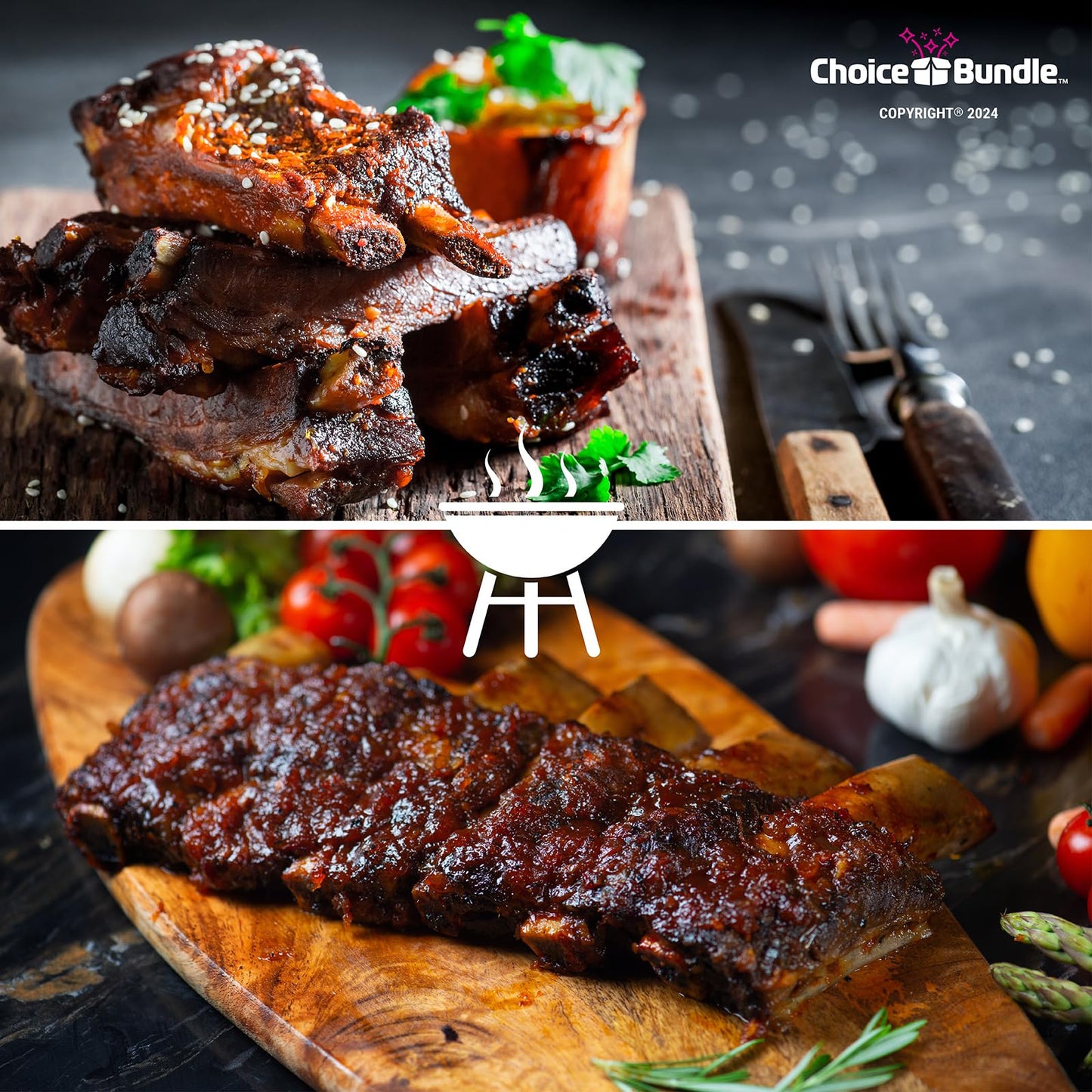 Killer Hogs The BBQ Sauce & Vinegar Sauce Premium 2 pk (32 oz) Great to Dip Toss Glaze & More + Barbecue Masters & Bottle Opener (4 Items)!