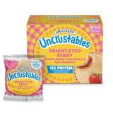 Smucker’s Uncrustables Bright-Eyed Berry Morning Protein Snacks, Peanut Butter & Strawberry Jam Sandwiches on Wheat Bread, 8 Count, 2.8 Oz. Each