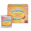 Smucker’s Uncrustables Bright-Eyed Berry Morning Protein Snacks, Peanut Butter & Strawberry Jam Sandwiches on Wheat Bread, 8 Count, 2.8 Oz. Each
