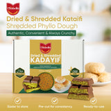 Chobella Premium Dried & Shredded Kataifi Fillo Dough, 500g (1.1lb), Kurutulmus Kadayif Pastry Dough, Ingredient for The Viral Dubai Pistachio