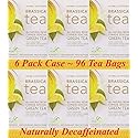Brassica® DECAF. Green W/Lemon Tea W/sgs~ 6 Boxes (96 Tea Bags)