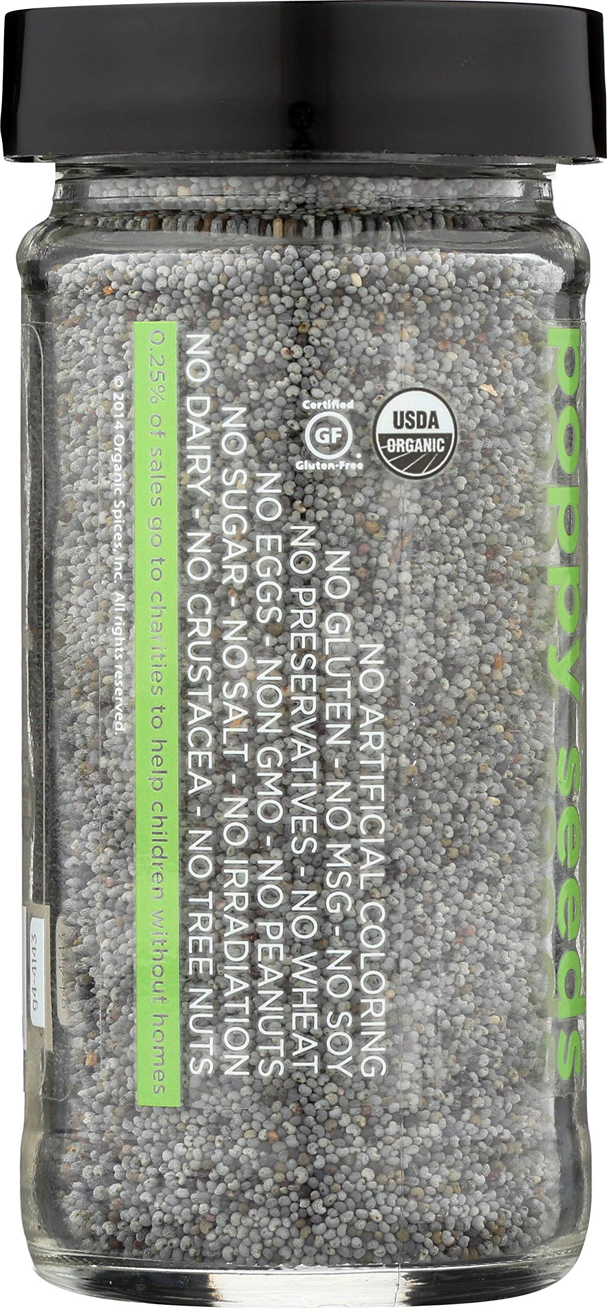 SPICELY Organic Jar Poppy Seed, 2.2 OZ
