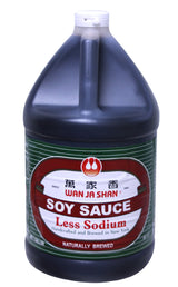 Wan Ja Shan Less sodium soy sauce 1 Gallon