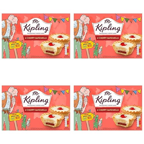 Mr Kipling Cakes - Cherry Bakewells - 6 Pack-SET OF 4