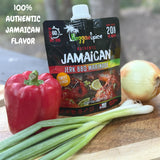 Reggae Spice Jamaican Jerk BBQ Marinade | 60-Second Authentic Wet Rub Seasoning Sauce for Cooking Meats | Gluten Free, Vegan, and Keto Friendly | 11