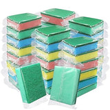 (64 Pack)Kheoxusa Individually Wrapped Sponges,Sponge Individually Wrapped,Individually Wrapped Sponges Bulk Packed for Cleaning Dishes Kitchen Scrub