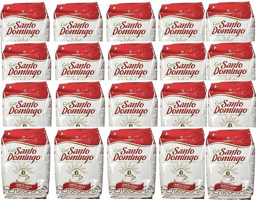 Santo Domingo 100% Pure Dominican Ground Coffee 20 8 oz Bags/1 Case - 160 oz.