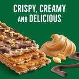 Nature Valley Crispy Creamy Wafer Bars, Peanut Butter Chocolate, 4g Protein, 5 Bars, 6.5 oz